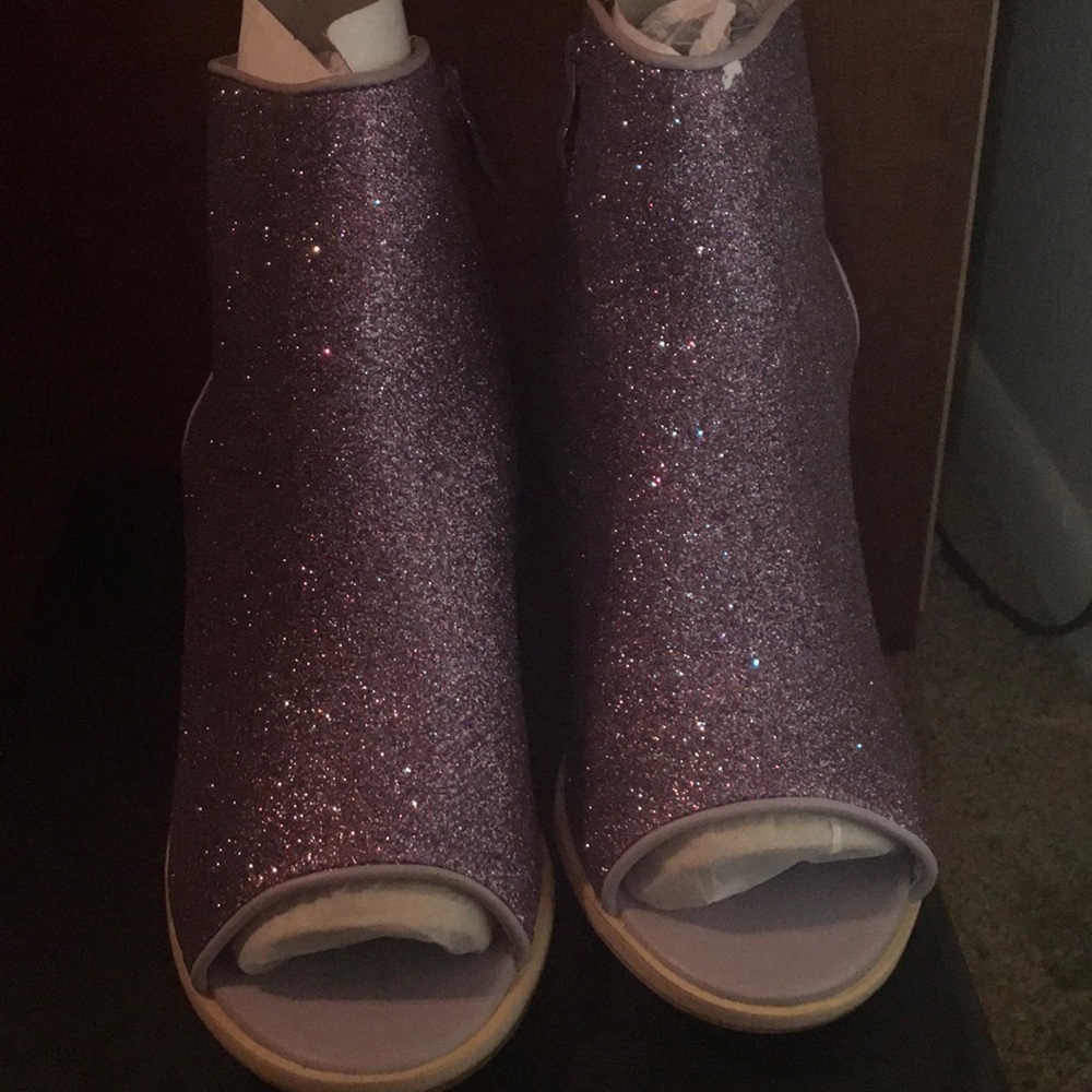 Glittered booties